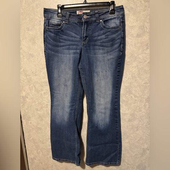 Vintage Y2K L.E.I. Sophia hipster flare jeans size 13 short - Picture 1 of 4